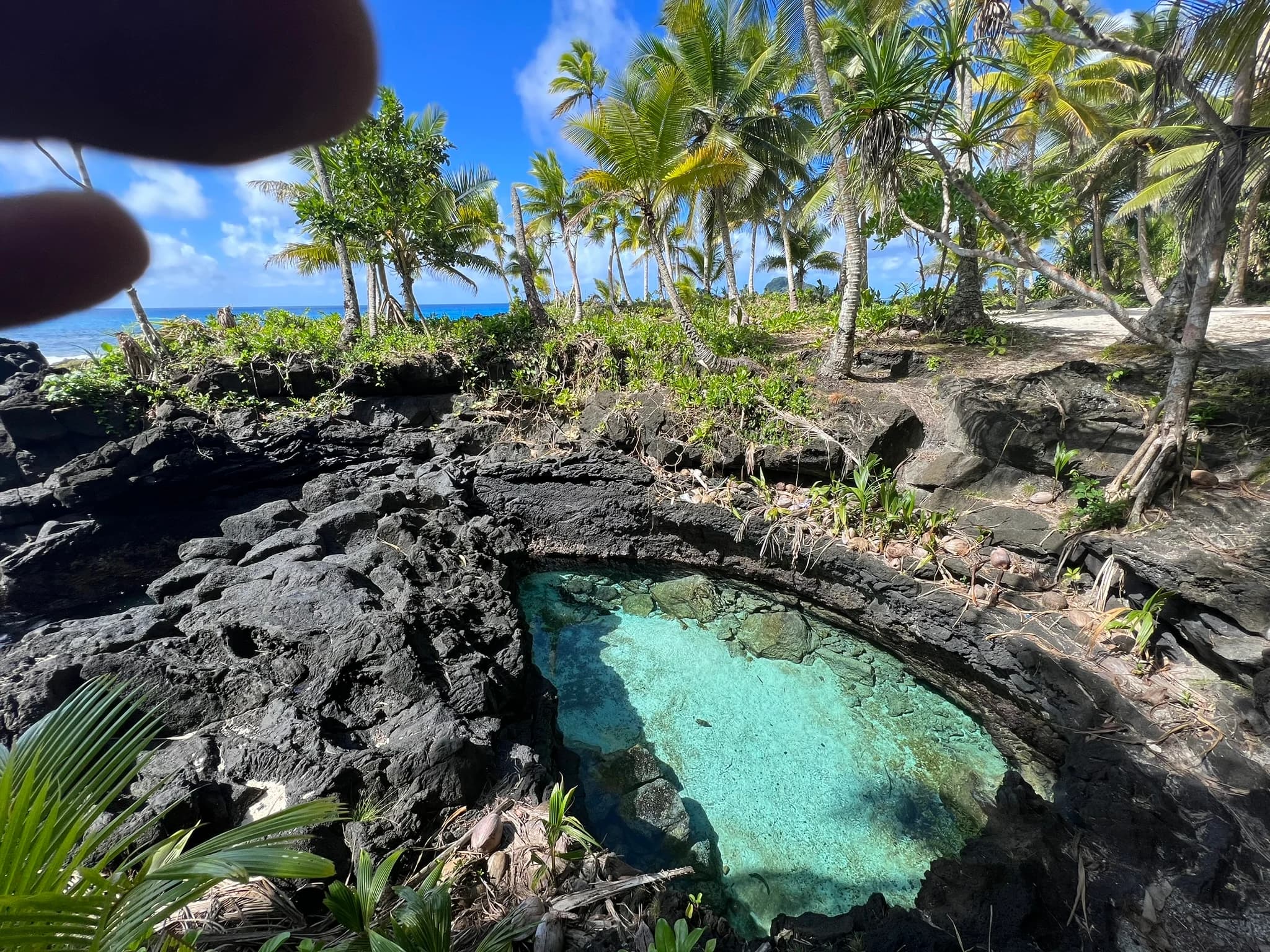 Natural coastal lava pool by Croome Photography
